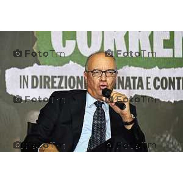 Tiziano Manzoni/LaPresse 20-9- 2025 Italia Cronaca Bergamo Pontida BG raduno leghista sul pratone Giovani Padani Intervento ministro Valditara