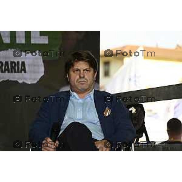 Tiziano Manzoni/LaPresse 20-9- 2025 Italia Cronaca Bergamo Pontida BG raduno leghista sul pratone Giovani Padani
