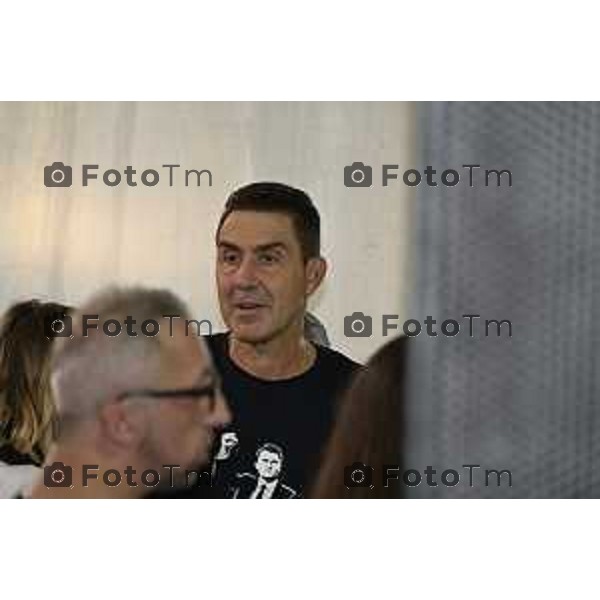 Tiziano Manzoni/LaPresse 20-9- 2025 Italia Cronaca Bergamo Pontida BG raduno leghista sul pratone Giovani Padani Intervento di Vanncci