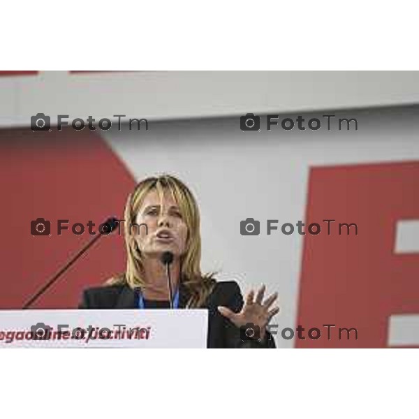 Tiziano Manzoni/LaPresse 21-09- 2025 Italia Cronaca Pontida Bergamo raduno Leghista sul prato del paese Lombardo Hoara Borselli