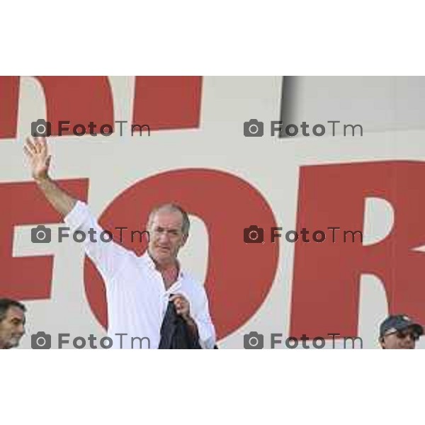 Tiziano Manzoni/LaPresse 21-09- 2025 Italia Cronaca Pontida Bergamo raduno Leghista sul prato del paese Lombardo Zaia