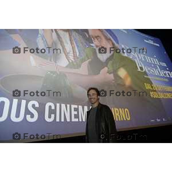 Tiziano Manzoni/LaPresse 5-9- 2025 Italia Cronaca BergamoCurno Max Angioni incontrerà il pubblico al Notorious Cinemas del film "Esprimi un desiderio" insieme al regista Volfango De Biasi.