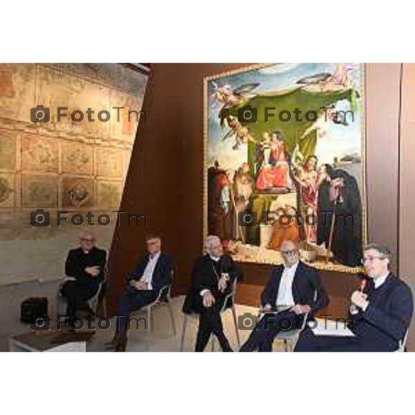 Tiziano Manzoni/LaPresse2 5-9- 2025 Italia Cronaca Bergamo La Diocesi di Bergamo presenta ‘il Bernareggi’, il nuovo Museo Diocesano di Bergamo, nel cuore di Città Alta il percorso museale e le opere in esposizione, accompagnati dal Vescovo di Bergamo Mons. Francesco Beschi.