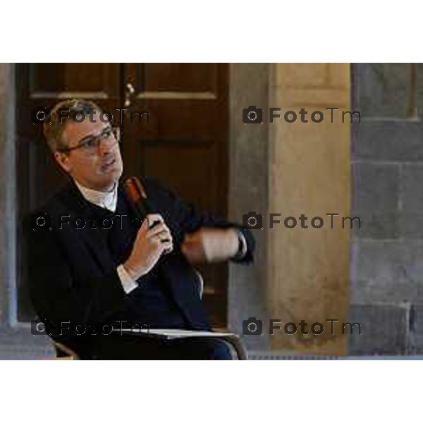 Tiziano Manzoni/LaPresse2 5-9- 2025 Italia Cronaca Bergamo La Diocesi di Bergamo presenta ‘il Bernareggi’, il nuovo Museo Diocesano di Bergamo, nel cuore di Città Alta il percorso museale e le opere in esposizione, accompagnati dal Vescovo di Bergamo Mons. Francesco Beschi. Don Davide Rota Conti - Direttore Ufficio Beni Culturali,