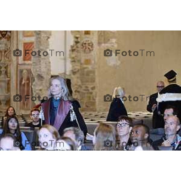 Tiziano Manzoni/LaPresse26-9- 2025 Italia Cronaca Bergamo dottorande e ai dottorandi del XLI ciclo, Rettore prof. Sergio Cavalieri e del prof. Gianpietro Cossali, Direttore della Scuola di Alta Formazione Davide Vettore (Ingegneria e Scienze Applicate) e la dott.ssa Gaia Cristinziano (Studi umanistici transculturali). prof.ssa Sigrid Adriaenssens della Princeton University