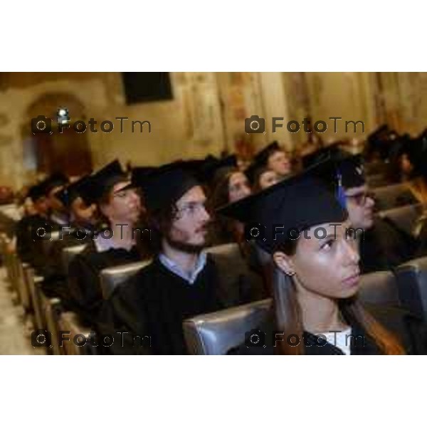 Tiziano Manzoni/LaPresse26-9- 2025 Italia Cronaca Bergamo dottorande e ai dottorandi del XLI ciclo, Rettore prof. Sergio Cavalieri e del prof. Gianpietro Cossali, Direttore della Scuola di Alta Formazione Davide Vettore (Ingegneria e Scienze Applicate) e la dott.ssa Gaia Cristinziano (Studi umanistici transculturali). prof.ssa Sigrid Adriaenssens della Princeton University