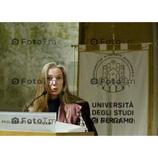 Tiziano Manzoni/LaPresse26-9- 2025 Italia Cronaca Bergamo dottorande e ai dottorandi del XLI ciclo, Rettore prof. Sergio Cavalieri e del prof. Gianpietro Cossali, Direttore della Scuola di Alta Formazione Davide Vettore (Ingegneria e Scienze Applicate) e la dott.ssa Gaia Cristinziano (Studi umanistici transculturali). prof.ssa Sigrid Adriaenssens della Princeton University
