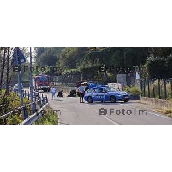Tiziano Manzoni/LaPresse7-10- 2025 Bergamo, Italia CronacaCenate Sopra incidente investimento