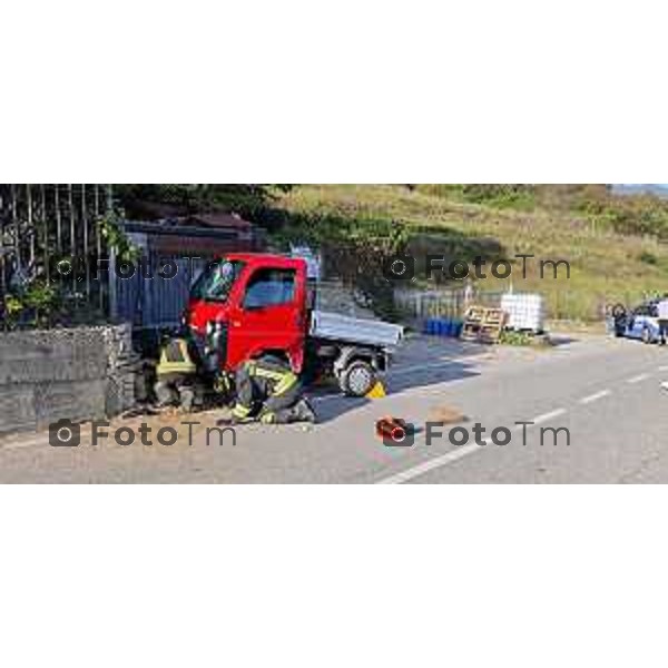 Tiziano Manzoni/LaPresse7-10- 2025 Bergamo, Italia CronacaCenate Sopra incidente investimento