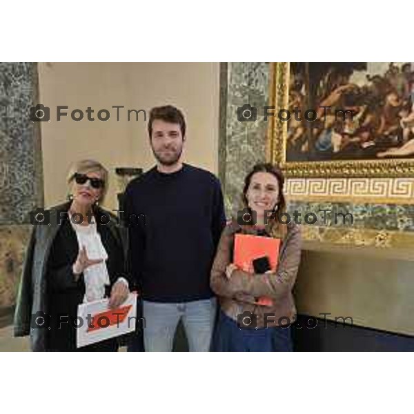 Tiziano Manzoni/LaPresse 9-10- 2025 Italia Cronaca Bergamo Accademia mostra opere, a storia della raffinata tecnica della pittura su pietra a cura di Patrizia Cavazzini con la collaborazione di Maria Luisa Pacelli