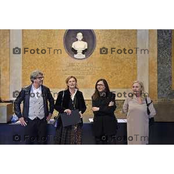 Tiziano Manzoni/LaPresse 9-10- 2025 Italia Cronaca Bergamo Accademia mostra opere, a storia della raffinata tecnica della pittura su pietra a cura di Patrizia Cavazzini con la collaborazione di Maria Luisa Pacelli