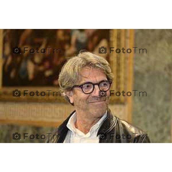 Tiziano Manzoni/LaPresse 9-10- 2025 Italia Cronaca Bergamo Accademia mostra opere, a storia della raffinata tecnica della pittura su pietra a cura di Patrizia Cavazzini con la collaborazione di Maria Luisa Pacelli