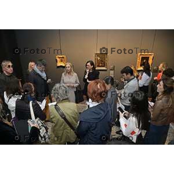 Tiziano Manzoni/LaPresse 9-10- 2025 Italia Cronaca Bergamo Accademia mostra opere, a storia della raffinata tecnica della pittura su pietra a cura di Patrizia Cavazzini con la collaborazione di Maria Luisa Pacelli