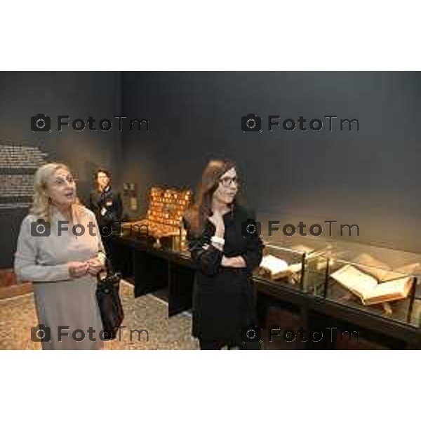 Tiziano Manzoni/LaPresse 9-10- 2025 Italia Cronaca Bergamo Accademia mostra opere, a storia della raffinata tecnica della pittura su pietra a cura di Patrizia Cavazzini con la collaborazione di Maria Luisa Pacelli