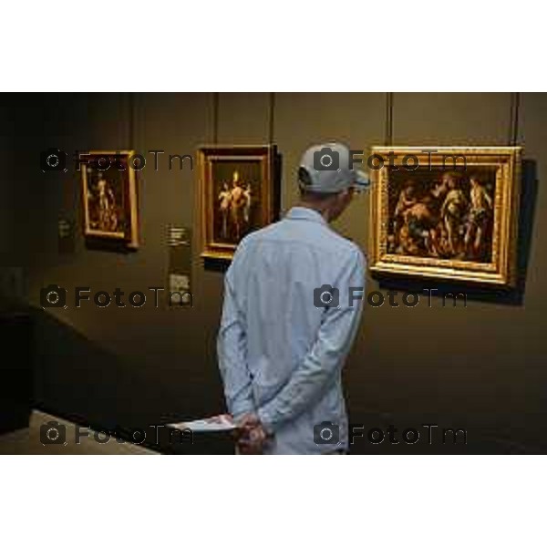 Tiziano Manzoni/LaPresse 9-10- 2025 Italia Cronaca Bergamo Accademia mostra opere, a storia della raffinata tecnica della pittura su pietra a cura di Patrizia Cavazzini con la collaborazione di Maria Luisa Pacelli