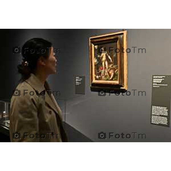 Tiziano Manzoni/LaPresse 9-10- 2025 Italia Cronaca Bergamo Accademia mostra opere, a storia della raffinata tecnica della pittura su pietra a cura di Patrizia Cavazzini con la collaborazione di Maria Luisa Pacelli