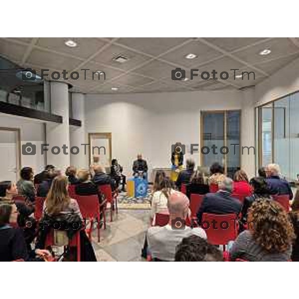 Tiziano Manzoni/LaPresse 11-10- 2025 Italia Cronaca Bergamo Fondazione della Comunità Bergamasca: nasce il Fondo Marcello Magni, prima pietra di un nuovo progetto culturale per il teatro a Bergamo