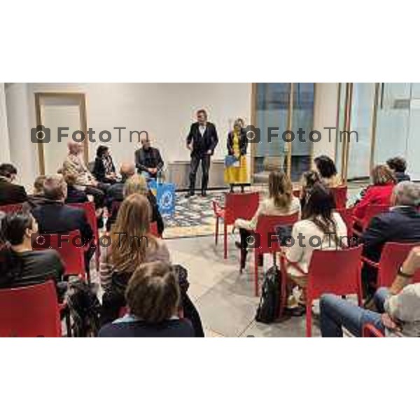 Tiziano Manzoni/LaPresse 11-10- 2025 Italia Cronaca Bergamo Fondazione della Comunità Bergamasca: nasce il Fondo Marcello Magni, prima pietra di un nuovo progetto culturale per il teatro a Bergamo