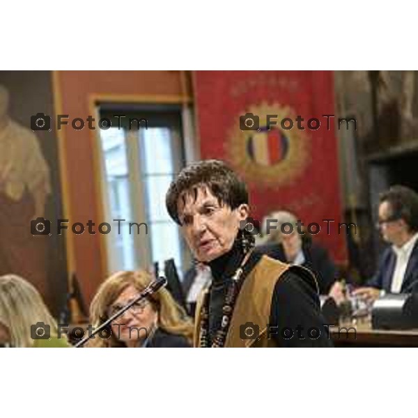 Tiziano Manzoni/LaPresse 21-09- 2025 Italia Cronaca Bergamo Valentina Lanfranchi consiglio comunale del 13-10-2025