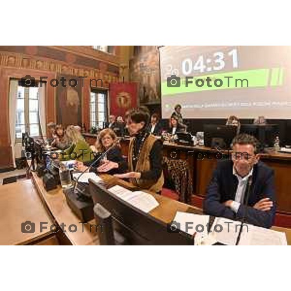 Tiziano Manzoni/LaPresse 21-09- 2025 Italia Cronaca Bergamo Valentina Lanfranchi consiglio comunale del 13-10-2025