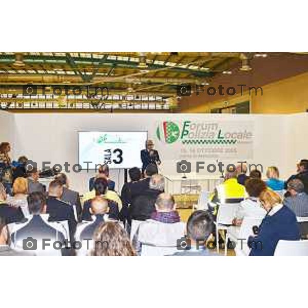 Tiziano Manzoni/LaPresse 10-10- 2025 Italia Cronaca Bergamo Fiera di Bergamo la quarta edizione del Forum nazionale della Polizia Locale