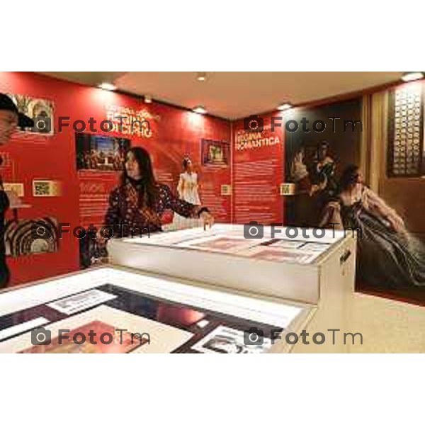 Tiziano Manzoni/LaPresse 15-10- 2025 Italia Cronaca Bergamo Donizetti Studio mostra Caterina Cornaro experience. Una regina da ricordare