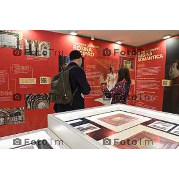 Tiziano Manzoni/LaPresse 15-10- 2025 Italia Cronaca Bergamo Donizetti Studio mostra Caterina Cornaro experience. Una regina da ricordare