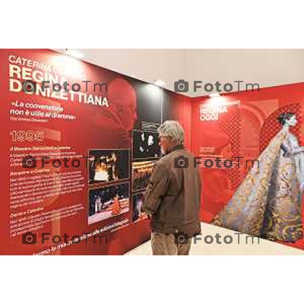 Tiziano Manzoni/LaPresse 15-10- 2025 Italia Cronaca Bergamo Donizetti Studio mostra Caterina Cornaro experience. Una regina da ricordare