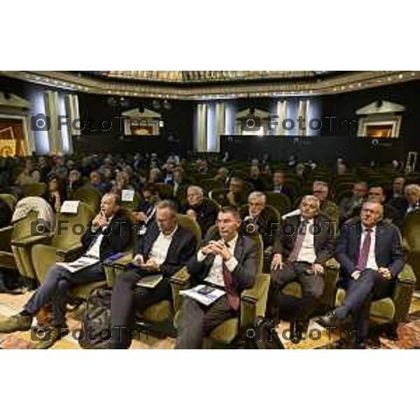 Tiziano Manzoni/LaPresse 16-10- 2025 Italia Cronaca Bergamo convegno un modello di esercizio per il collegamento ferroviario con l\'aeroporto bergamasco
