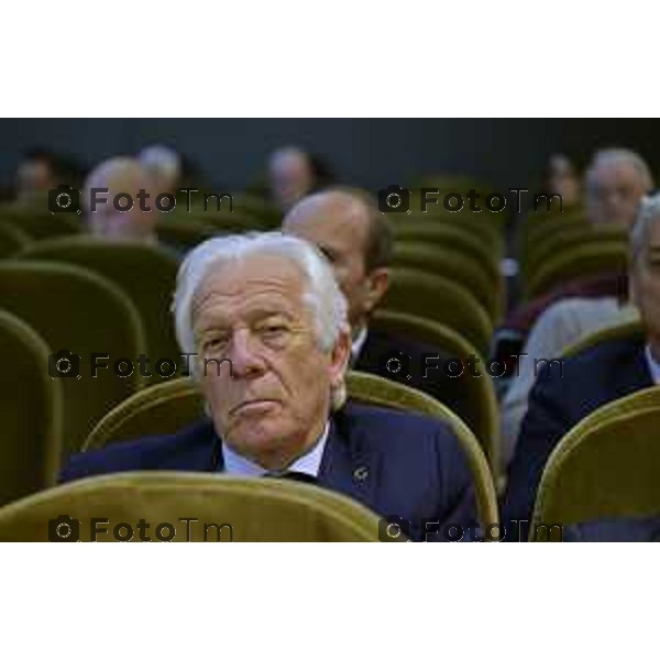 Tiziano Manzoni/LaPresse 16-10- 2025 Italia Cronaca Bergamo convegno un modello di esercizio per il collegamento ferroviario con l\'aeroporto bergamasco Paolo Agnelli