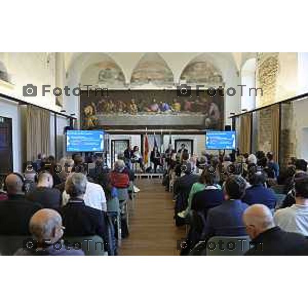 Tiziano Manzoni/LaPresse 16-10- 2025 Italia Cronaca Bergamo Bergamo ’ex Monastero di Astino, Conferenza Europea sulle Comunità Energetiche Rinnovabili (CER).