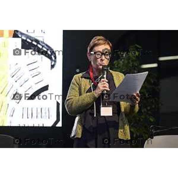 Tiziano Manzoni/LaPresse 17-09- 2025 Italia Cronaca Festival BergamoIncontra presso ChorusLife Michela Milesi, Presidente Associazione BergamoIncontra