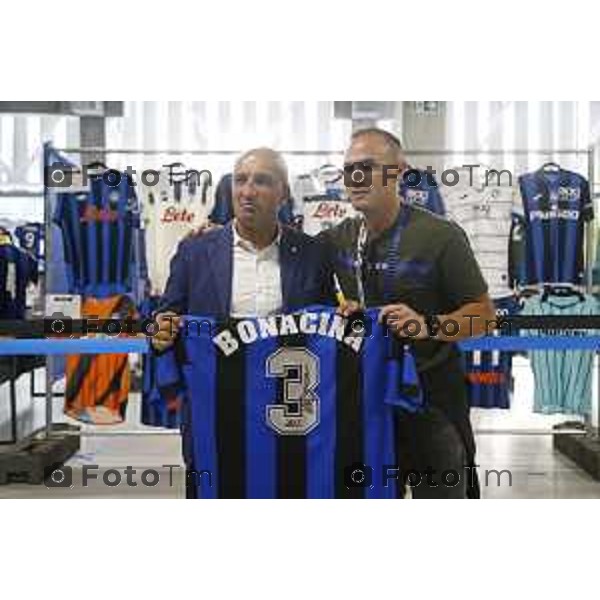 Tiziano Manzoni/LaPresse 17-09- 2025 Italia Cronaca Bergamo New Balance Arena, stadio festa Atalanta per celebrare la storica vittoria dell\'Atalanta in Europa League.