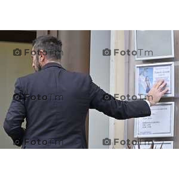 Tiziano Manzoni/LaPresse 21-10- 2025 Italia Cronaca Bergamo Villa D\'Almè arrivo della salma di Pamela Genini di Strozza assassinata una settimana fa
