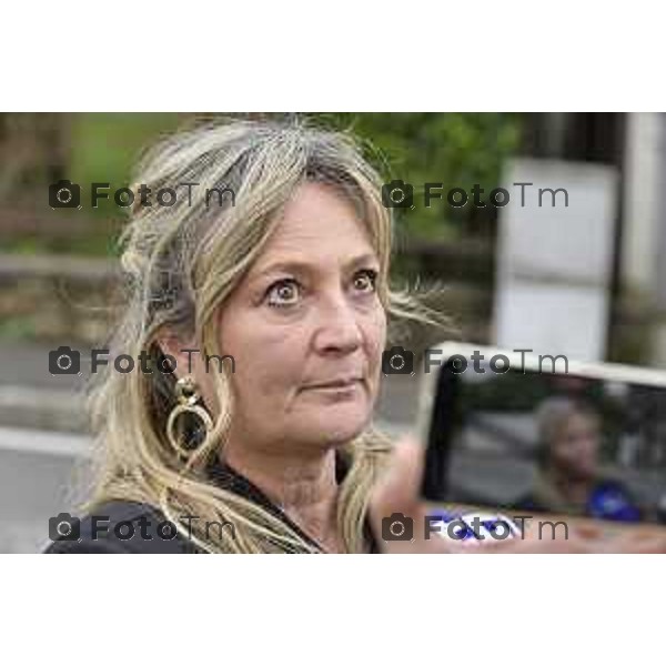 Tiziano Manzoni/LaPresse 21-10- 2025 Italia Cronaca Bergamo Villa D\'Almè arrivo della salma di Pamela Genini di Strozza assassinata una settimana fa Insegnante di scuola