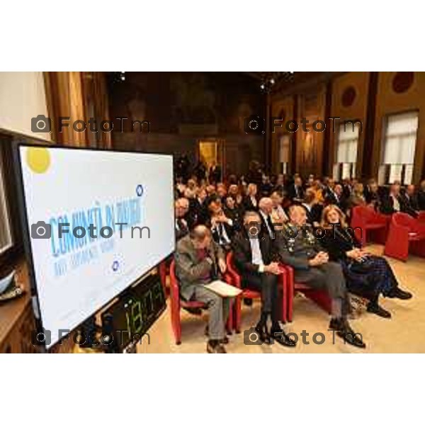 Tiziano Manzoni/LaPresse 23-10- 2025 Italia Cronaca Fondazione Banca Popolare di Bergamo con Intesa Sanpaolo: “Valore comune. La Finanza al servizio della comunità” ’intervento di Giovanni Bazoli,