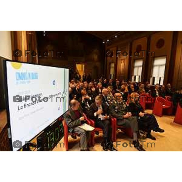 Tiziano Manzoni/LaPresse 23-10- 2025 Italia Cronaca Fondazione Banca Popolare di Bergamo con Intesa Sanpaolo: “Valore comune. La Finanza al servizio della comunità” ’intervento di Giovanni Bazoli,