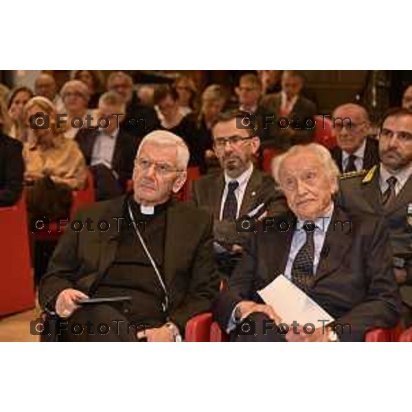 Tiziano Manzoni/LaPresse 23-10- 2025 Italia Cronaca Fondazione Banca Popolare di Bergamo con Intesa Sanpaolo: “Valore comune. La Finanza al servizio della comunità” ’intervento di Giovanni Bazoli,