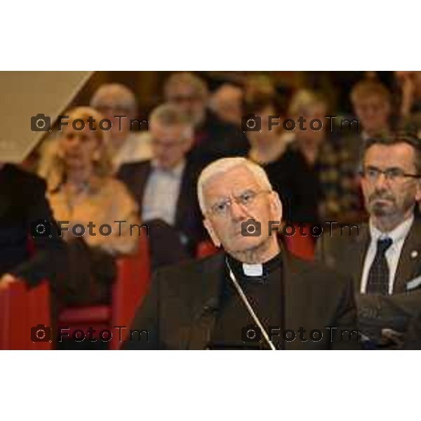 Tiziano Manzoni/LaPresse 23-10- 2025 Italia Cronaca Fondazione Banca Popolare di Bergamo con Intesa Sanpaolo: “Valore comune. La Finanza al servizio della comunità” ’intervento di Giovanni Bazoli,