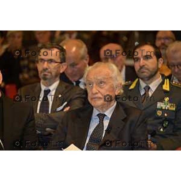 Tiziano Manzoni/LaPresse 23-10- 2025 Italia Cronaca Fondazione Banca Popolare di Bergamo con Intesa Sanpaolo: “Valore comune. La Finanza al servizio della comunità” ’intervento di Giovanni Bazoli,