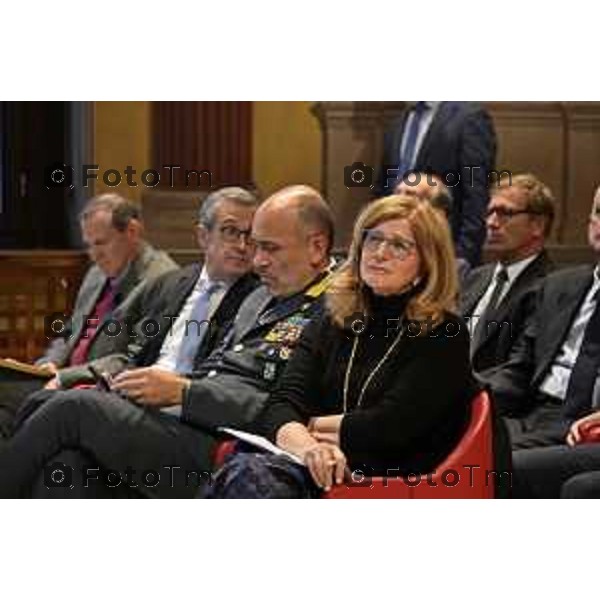 Tiziano Manzoni/LaPresse 23-10- 2025 Italia Cronaca Fondazione Banca Popolare di Bergamo con Intesa Sanpaolo: “Valore comune. La Finanza al servizio della comunità” ’intervento di Giovanni Bazoli,