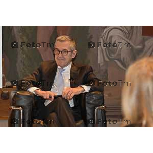 Tiziano Manzoni/LaPresse 23-10- 2025 Italia Cronaca Fondazione Banca Popolare di Bergamo con Intesa Sanpaolo: “Valore comune. La Finanza al servizio della comunità” ’intervento di Giovanni Bazoli,