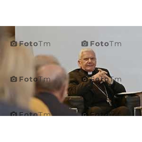 Tiziano Manzoni/LaPresse 23-10- 2025 Italia Cronaca Fondazione Banca Popolare di Bergamo con Intesa Sanpaolo: “Valore comune. La Finanza al servizio della comunità” ’intervento di Giovanni Bazoli,