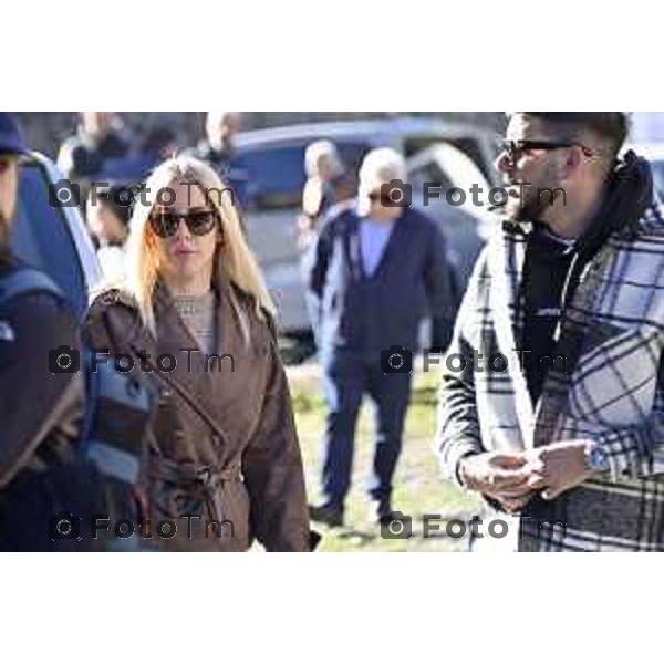 Tiziano Manzoni/LaPresse 24-10- 2025 Italia Cronaca Bergamo Strozza Bg Valle Imagna funerale della giovane Pamela Genini morta per femminicidio