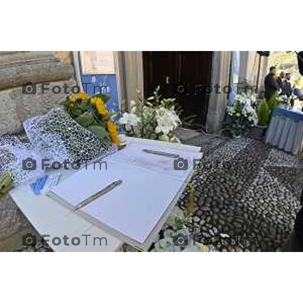 Tiziano Manzoni/LaPresse 24-10- 2025 Italia Cronaca Bergamo Strozza Bg Valle Imagna funerale della giovane Pamela Genini morta per femminicidio