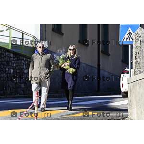 Tiziano Manzoni/LaPresse 24-10- 2025 Italia Cronaca Bergamo Strozza Bg Valle Imagna funerale della giovane Pamela Genini morta per femminicidio