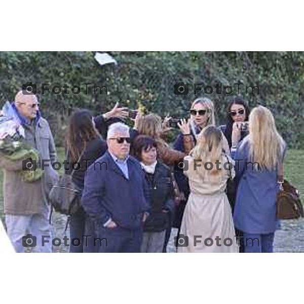 Tiziano Manzoni/LaPresse 24-10- 2025 Italia Cronaca Bergamo Strozza Bg Valle Imagna funerale della giovane Pamela Genini morta per femminicidio