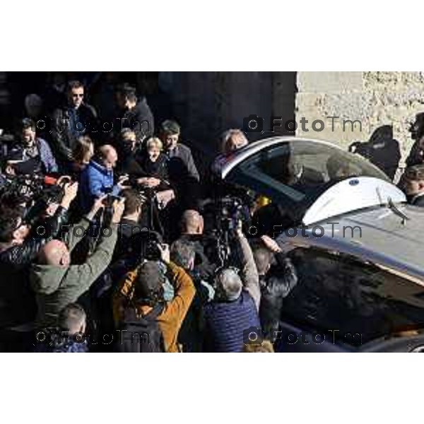 Tiziano Manzoni/LaPresse 24-10- 2025 Italia Cronaca Bergamo Strozza Bg Valle Imagna funerale della giovane Pamela Genini morta per femminicidio