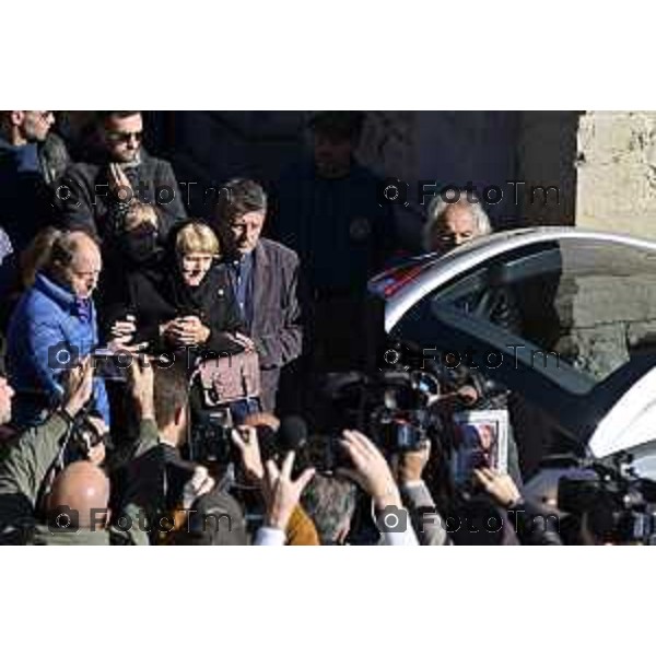 Tiziano Manzoni/LaPresse 24-10- 2025 Italia Cronaca Bergamo Strozza Bg Valle Imagna funerale della giovane Pamela Genini morta per femminicidio