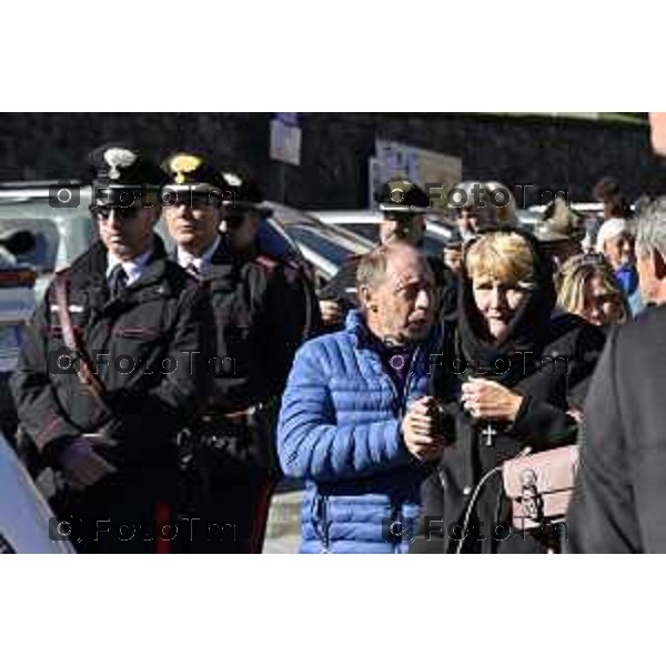 Tiziano Manzoni/LaPresse 24-10- 2025 Italia Cronaca Bergamo Strozza Bg Valle Imagna funerale della giovane Pamela Genini morta per femminicidio
